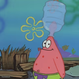 Patrick head stuck in bottle dumb