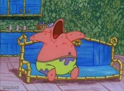 patrick sleeping 1 panel - meme generator image preview