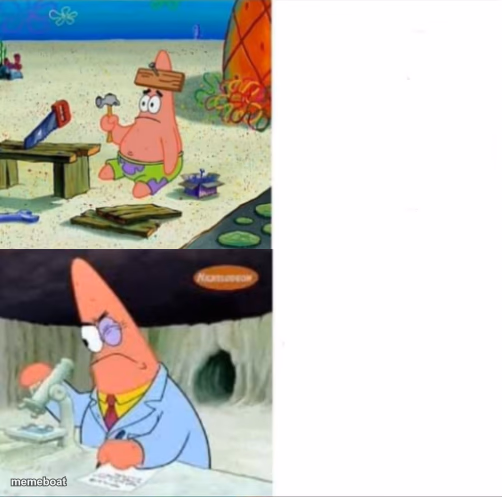 Patrick smart dumb reversed - meme generator image preview