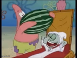 patrick spongebob watermelon