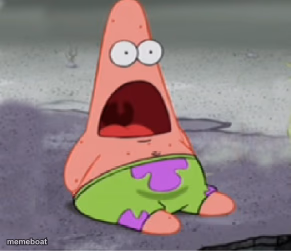 Patrick Star petrified - meme generator image preview