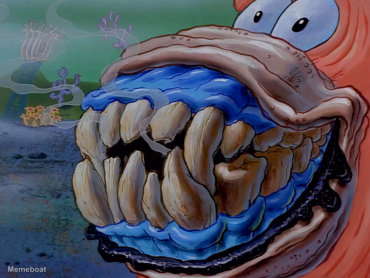Patrick Star with British Teeth - meme generator image preview