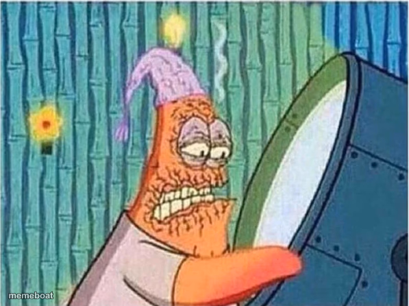 Patricks Burning eyes - meme generator image preview