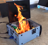 Pc on fire