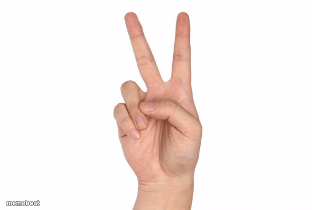 peace sign - meme generator image preview