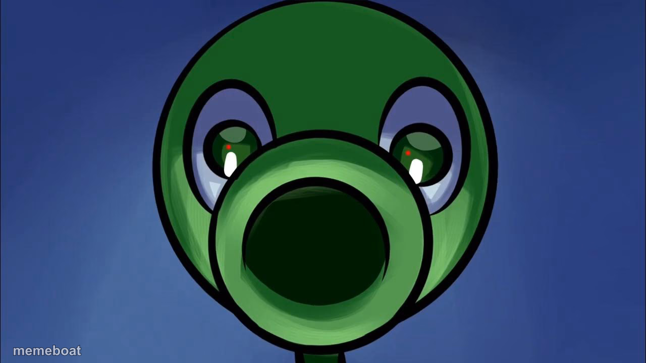 Peashooter Stare - meme generator image preview