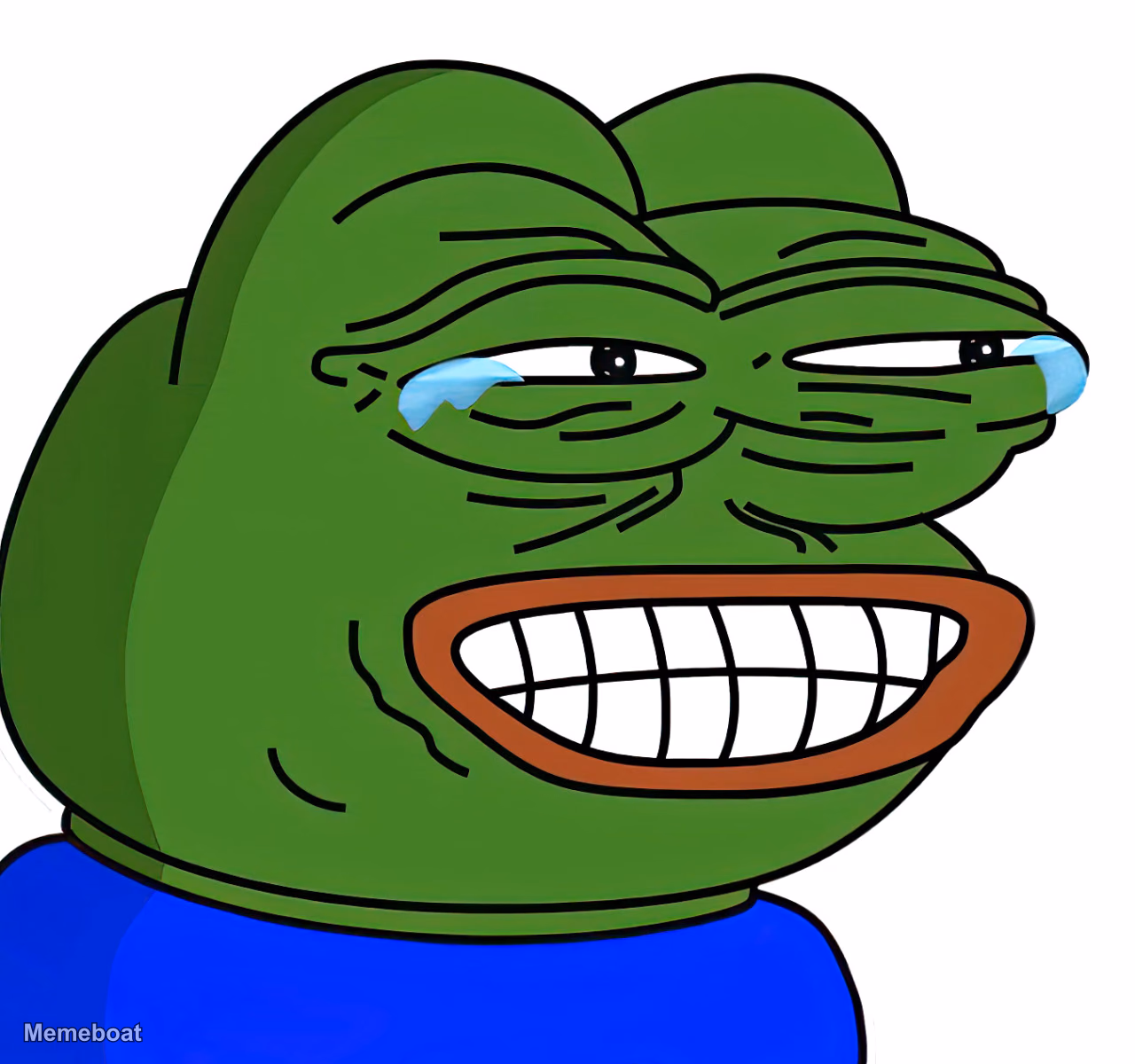 Pepe Crying Laughing - meme generator image preview