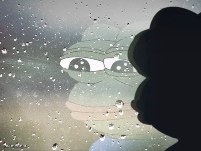 Pepe staring out the window - meme generator image preview