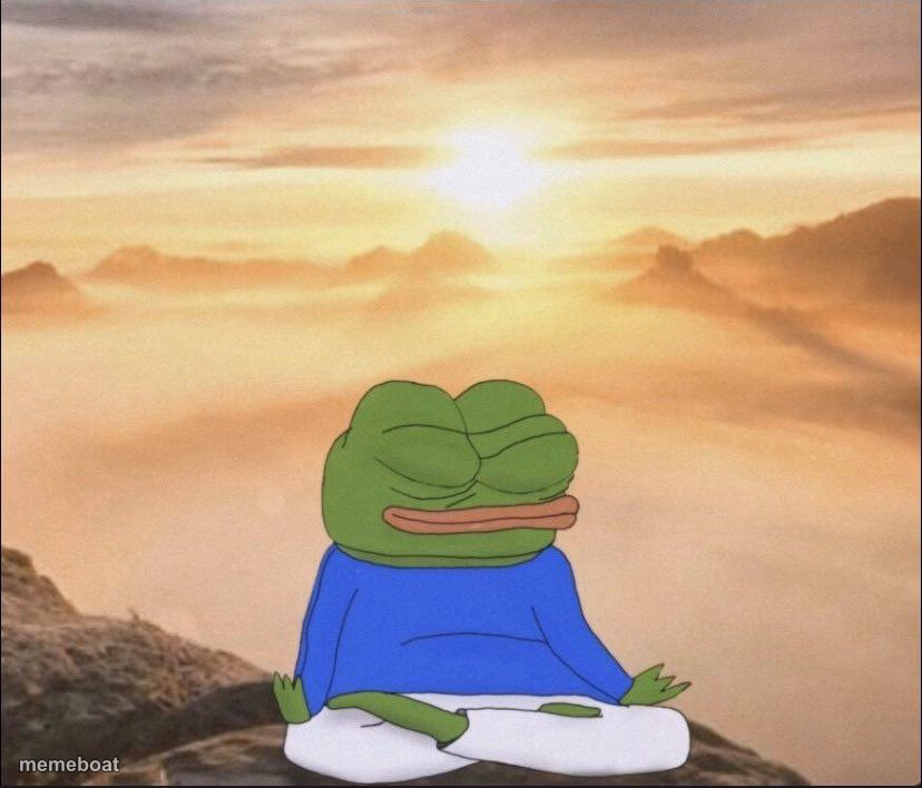 Pepe Visualizes and Meditates - meme generator image preview