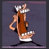 Peppino screaming at post above