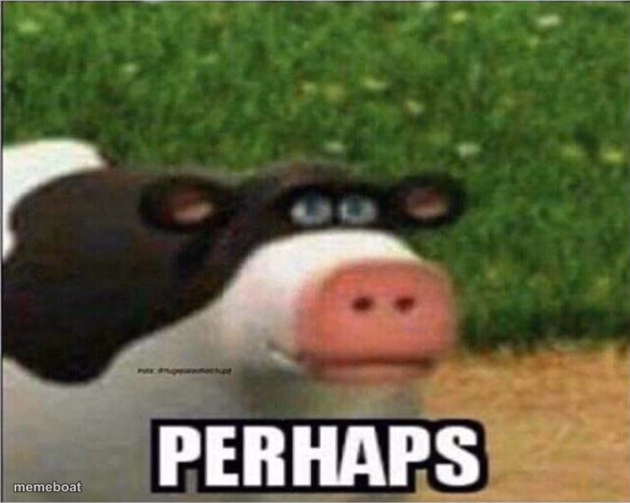 Perhaps Cow - meme generator image preview