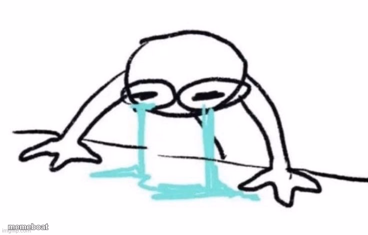 person crying - meme generator image preview