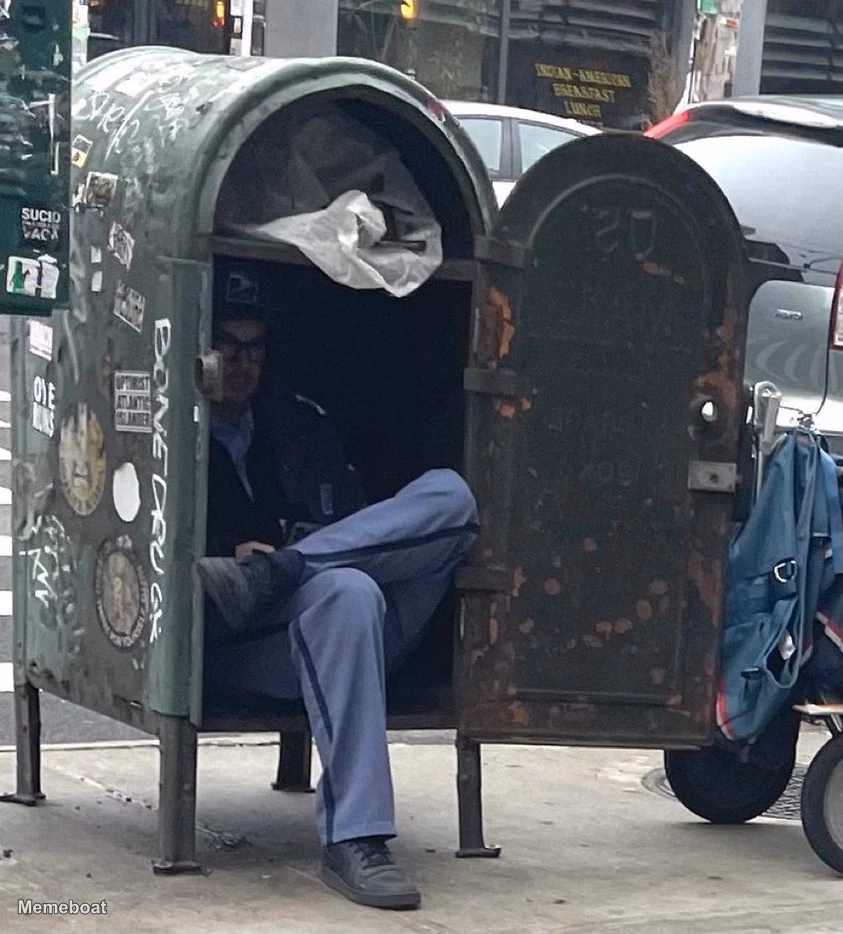 Person in Mailbox - meme generator image preview