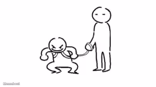 Person on Leash