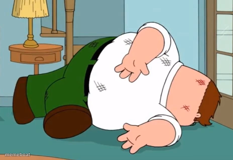 Peter Griffin dies - meme generator image preview