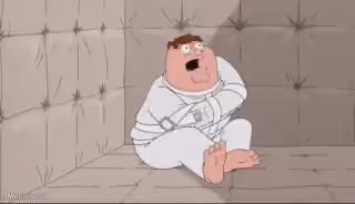 Peter Griffin in a Straitjacket