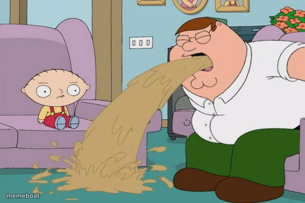 Peter Griffin vomit - meme generator image preview
