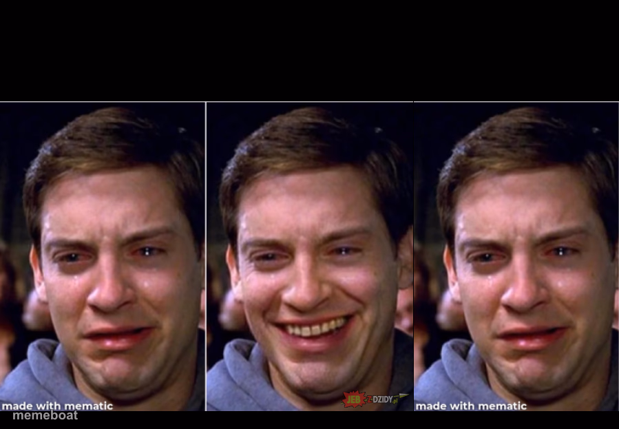 peter parker happy sad - meme generator image preview