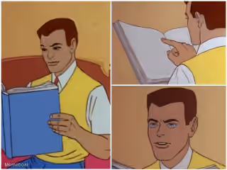 Peter Parker Reading Book Crying