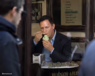 Peter Thiel Eating Ice Cream