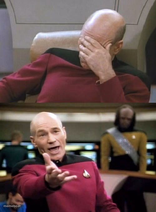 Picard Facepalm WTF Combo - meme generator image preview