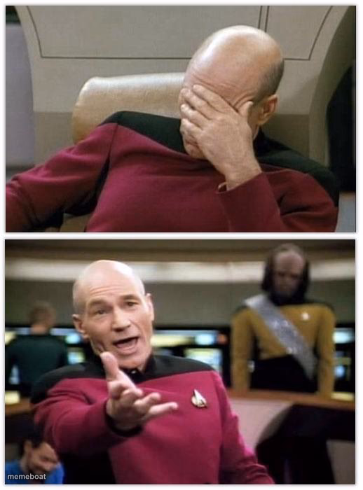 Picard frustrated - meme generator image preview