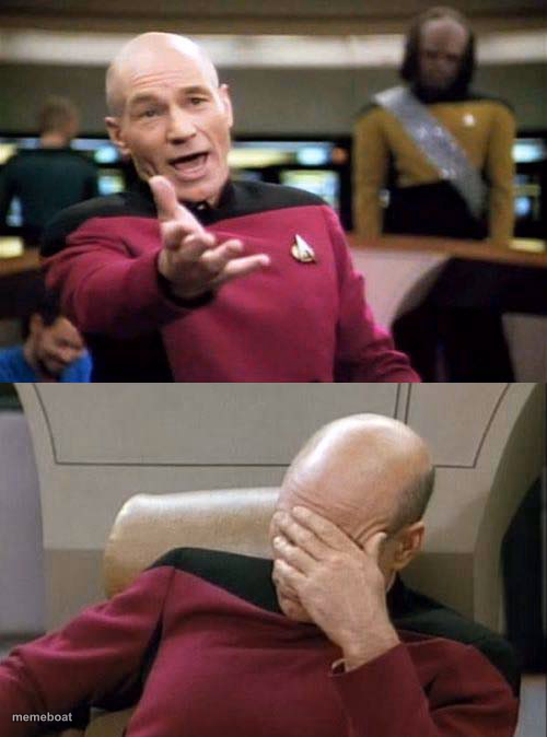 Picard WTF and Facepalm combined - meme generator image preview