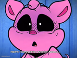 Piggy shock while saying no