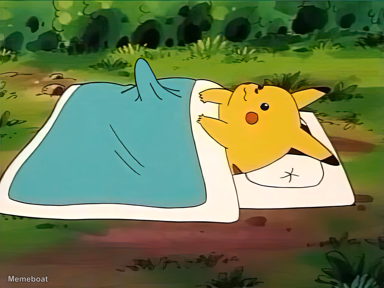 Pikachu Doesn't Want to Wake Up - meme generator image preview