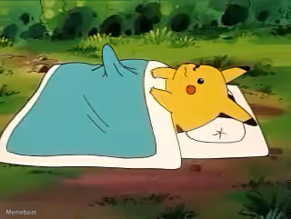Pikachu Doesn't Want to Wake Up