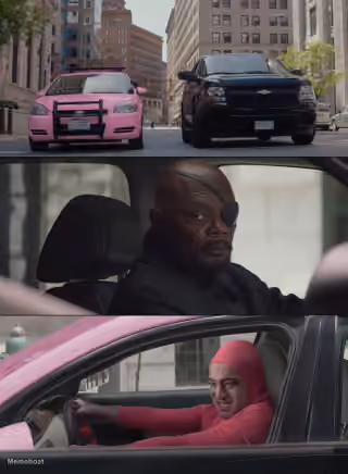 pink guy nick fury