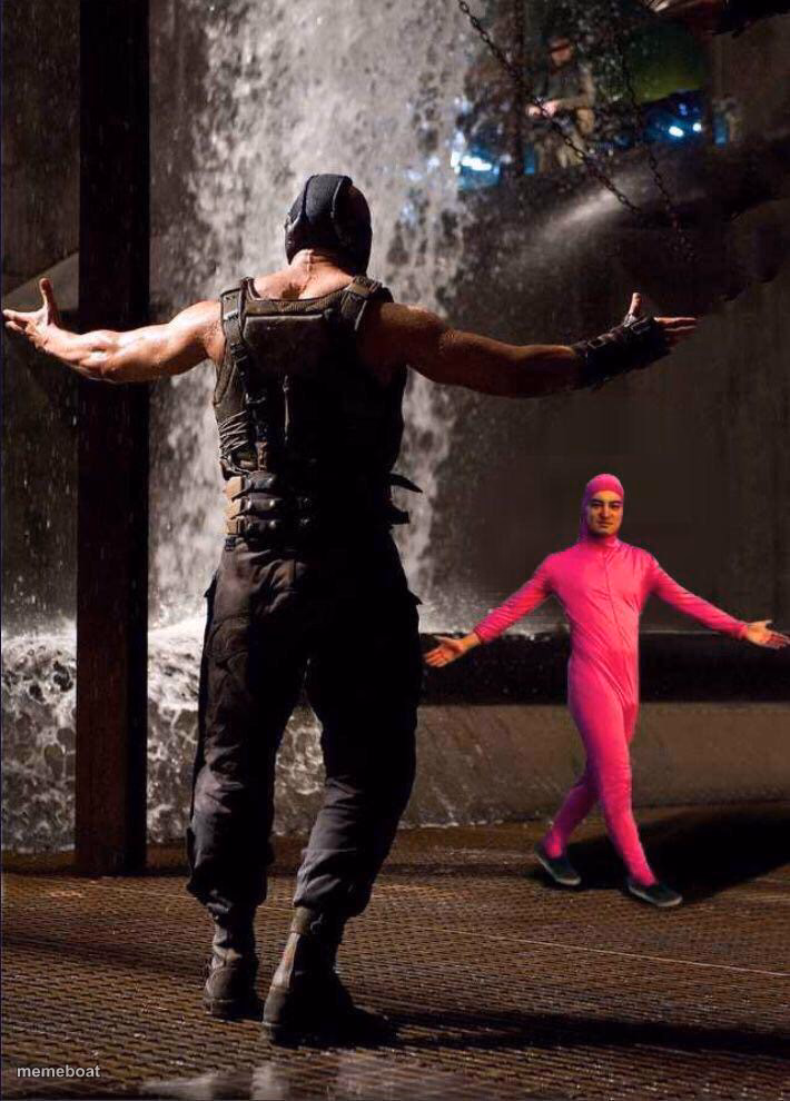 Pink Guy vs Bane - meme generator image preview