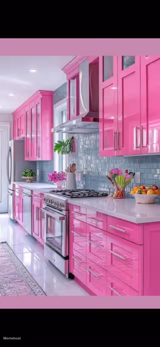 Pink kitchen