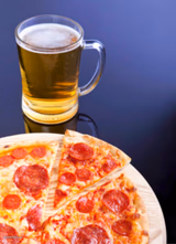 pizza and beer