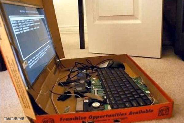 Pizza Box Laptop - meme generator image preview