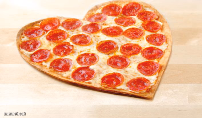 Pizza for valentines day - meme generator image preview