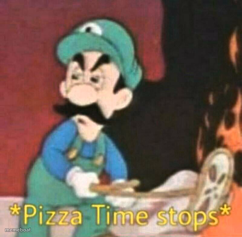 Pizza time stops - meme generator image preview