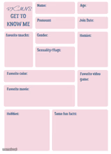 PKMN's Get to Know Me