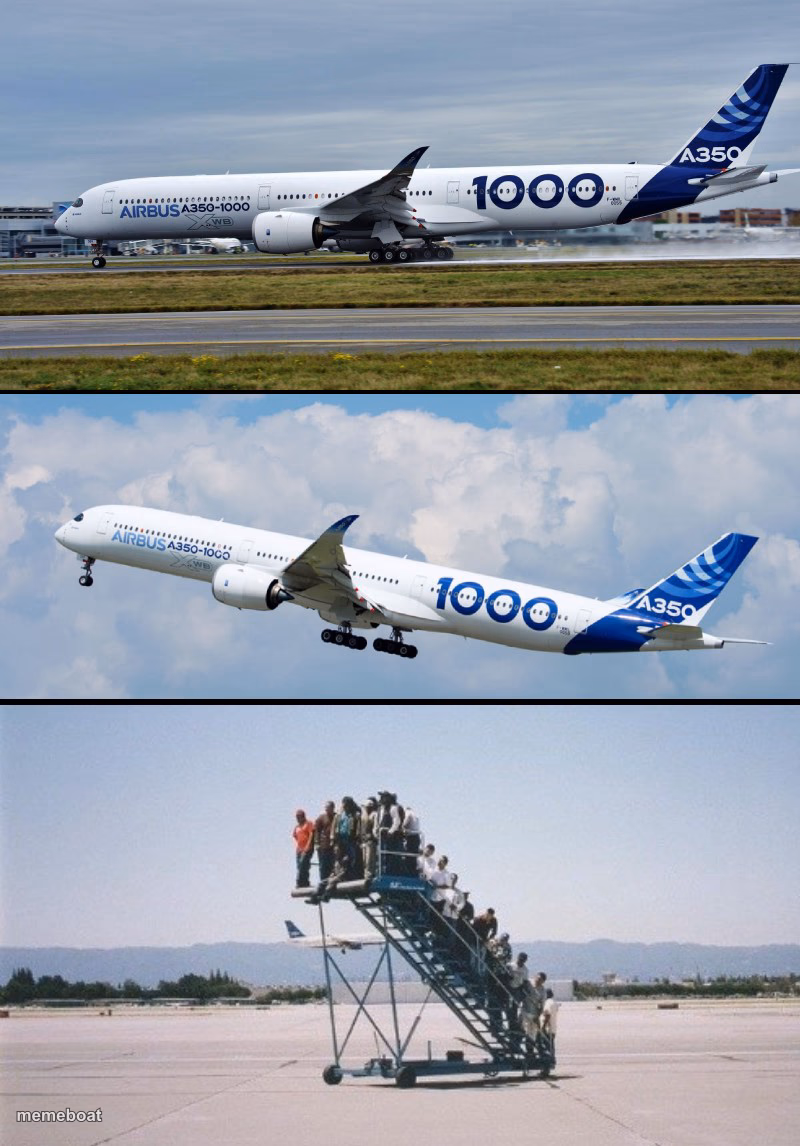 Plane forgot passengers - meme generator image preview