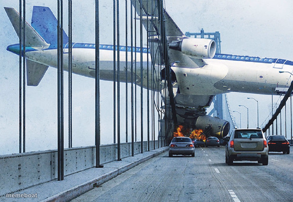 Planes on a bridge - meme generator image preview