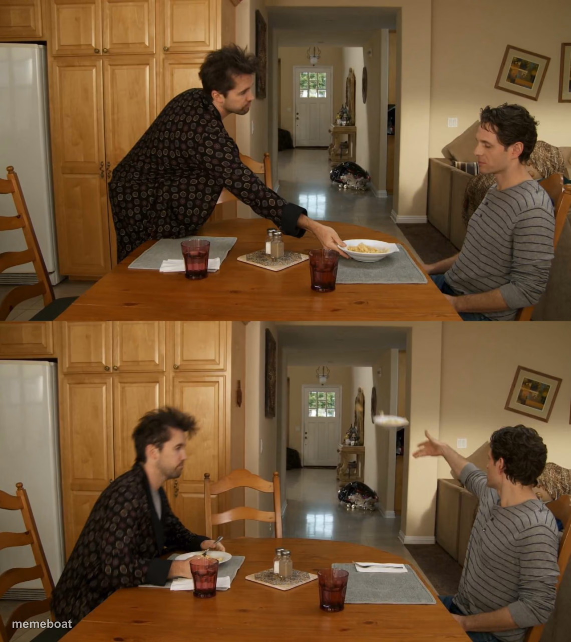 Plate toss - meme generator image preview