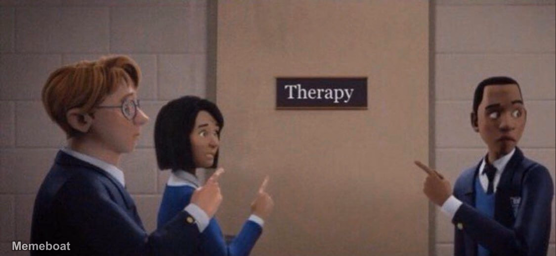 Pointing to Therapy - meme generator image preview