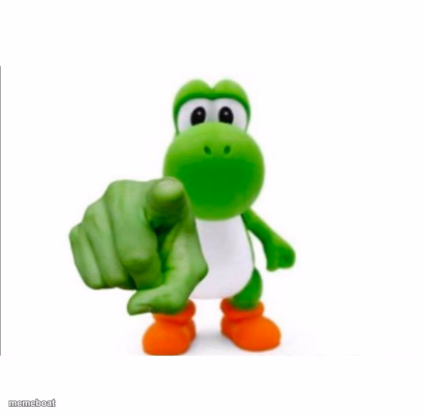 Pointing Yoshi - meme generator image preview