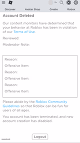 Poison banned from roblox