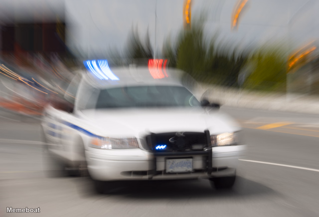 Police Car Motion Blur - meme generator image preview