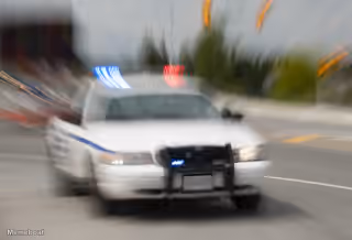 Police Car Motion Blur