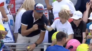 Polish CEO Snatching Hat from Child at US Open