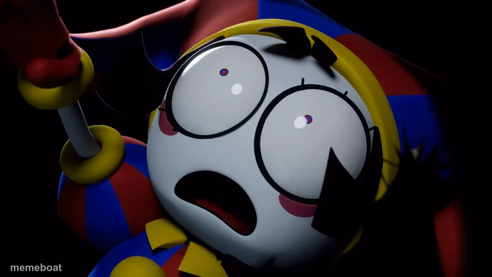 Pomni Scared - meme generator image preview
