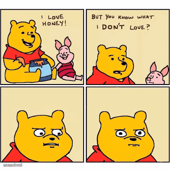 Pooh Loves Honey - meme generator image preview
