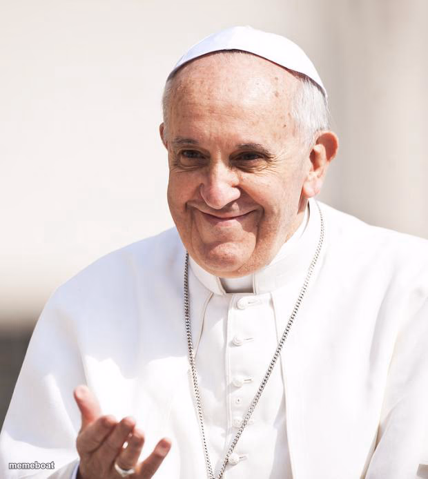 Pope Francis why not both - meme generator image preview